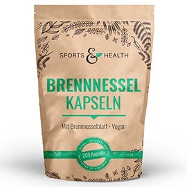 Brennnessel Kapseln - 200 Kapseln - Hochdosiert 900mg pro Tagesdosierung - Vegan - Ohne Zusatzstoffe â Brennessel