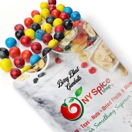 NY Spice Shop Assorted Gumballs - 5 Pound Chewing Gum Gumballs - Gumballs For Gumball Machine - Fruit Flavored Bubble Gum Bulk - Kosher Gumball Machine Refills For Kids - Approx 250 Pcs