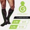 Green Drop Compression Socks for Men and Women, 20-30 mmHg