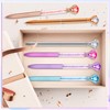 6 Diamond Pens with Crystal Top, Bulk with Black Ink