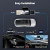 3 Channel Front Rear Inside 360° Car Camera 4K+1080P*2 WiFi