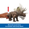 Mattel Jurassic World Rebirth Gigantic Thrashers Eotriceratops Dinosaur Figure Toy,