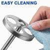 Brushed 18/8 Stainless-Steel Toothbrush Holder Stand: Rustproof Bathroom Countertop Organizer,