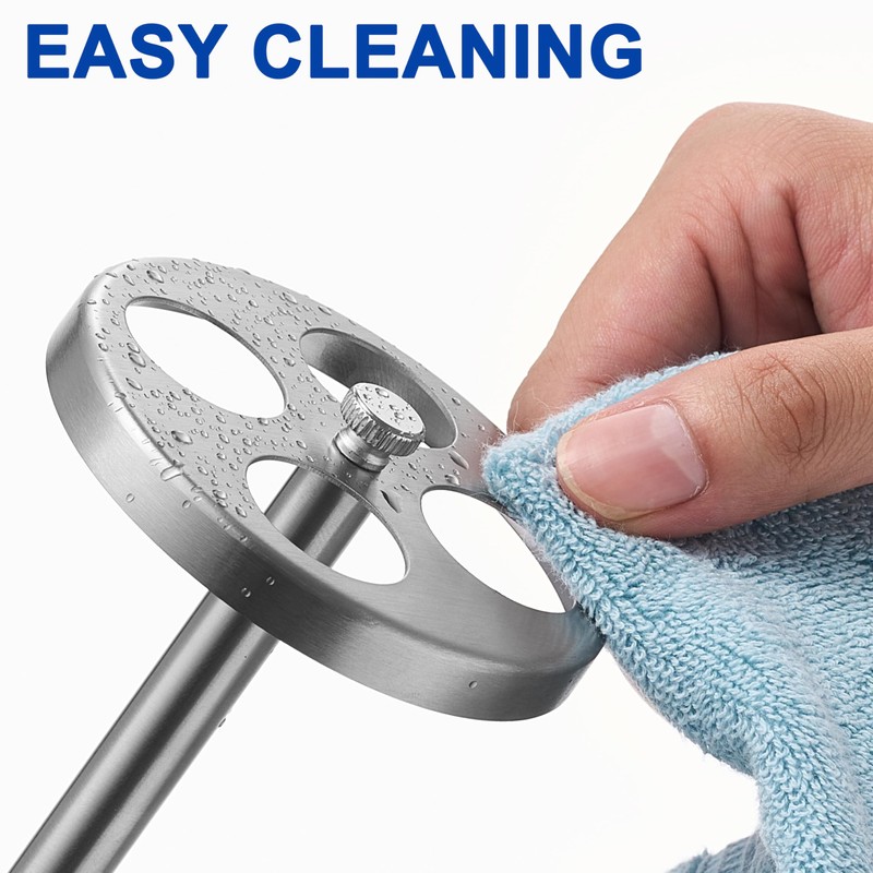 Brushed 18/8 Stainless-Steel Toothbrush Holder Stand: Rustproof Bathroom Countertop Organizer,