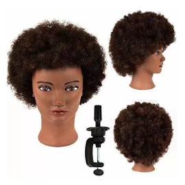 N2 Maniqui Cabeza Cabello Natural Marrón 20 Cm N2