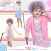Forfamy Old Lady Costume for Kids 10 Pcs 100 100th