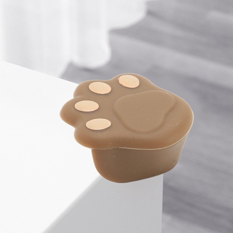 12 Pcs Corner Protector Cat Paw Shape Silicone Material 3.8x3.8x1.9cm
