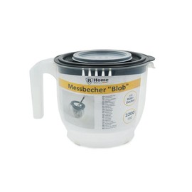 Shaker with Handle Measuring Jug 2 Litre Scale Lid and Splatter Guard Lid