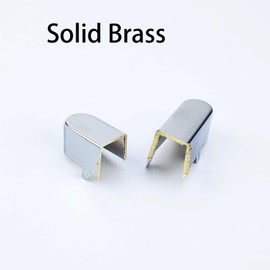 OVSAL Brass Guitar Pickup Covers Closed Pickup Covers Single Coil Electric Guitar Pickup Covers for TL Tele Telecaster Style Electric Guitar (Chrome)