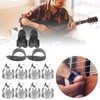 12Pcs Finger Picks Metal Celluloid Index Thumb Cots Guitar Playing