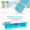 XOMOO Silicone Freezer Tray With Lid-Soup Freezer Container molds-2-cup Extra