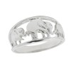 Animal Kingdom Solid 925 Sterling Silver Open Design Band Three