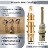 Dreyoo Ceramic Disc Cartridge Replacement for 910-030, Diverter Stem Replacement