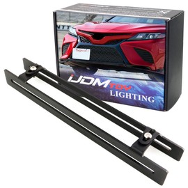 iJDMTOY Full Metal Lower Grille Mesh Anchor-Lock License Plate Mounting Bracket Relocation Kit Compatible with 2018-up Toyota Camry SE XSE TRD Trims