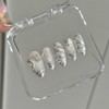 Wedding photography wedding nails white silver veil ♀ - L-Oval