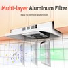 FIREGAS 24 inch Range Hood, 300CFM Ducted/Ductless Convertible Under Cabinet