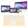 Touch Wireless Keyboard Round Keycaps Ergonomic Design Ultra Thin Smart