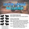 B.ZSSY Door Hinge Kit Compatible with 2007-2018 Wrangl-er JK JKU