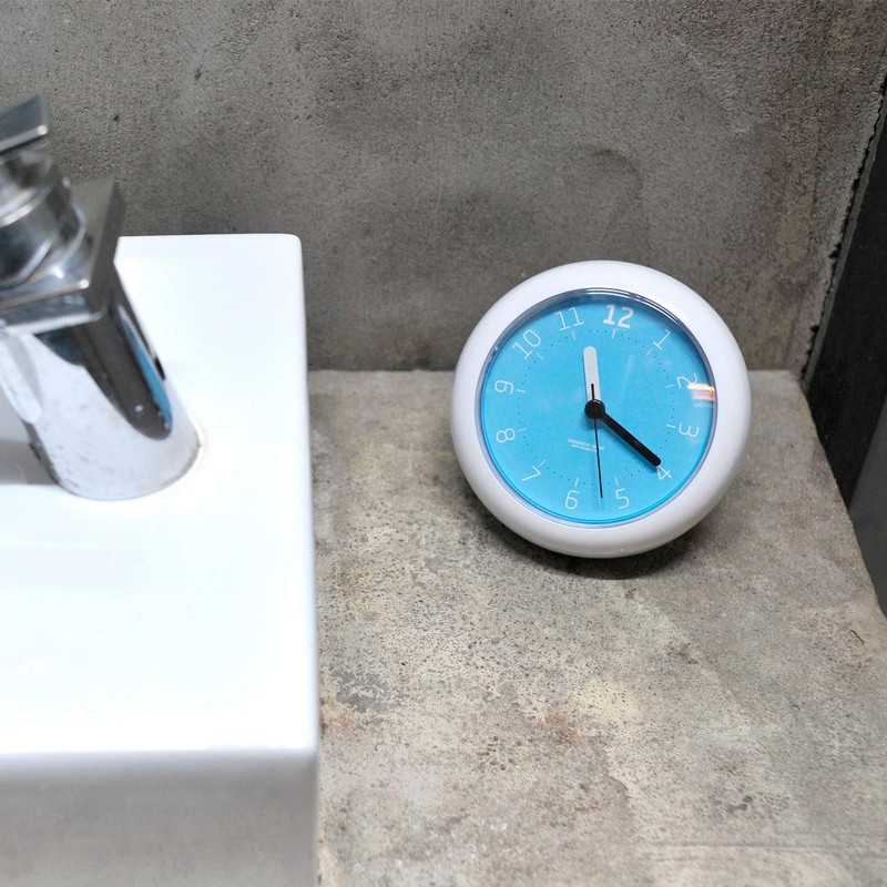 Mooas Silent Waterproof 3-in-1 Clock - Bathroom & Shower Use,