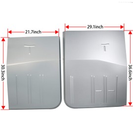 ECOTRIC Front Drive and Passage Side Floor Pan Pair Compatible with 1967-1979 Ford F100 F150 F250 F350 & 1978-1979 Bronco