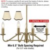 Small Lamp Shades Clip on Bulb, Linen Chandelier Shades Set