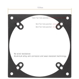 DolDer 120 to 90/80 mm Computer Fan PC Case Fan Adapter Frame Accessory for Cooling Device