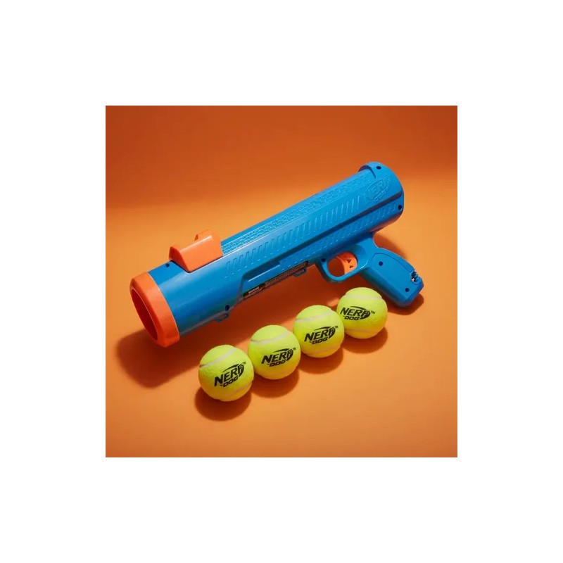 Nerf Dog Juguete Para Perros Tennis Ball Blaster 4 Pelotas