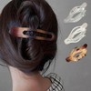 Fixed Hair Clip Updo Half-Up Translucent Clip (WFLPU22) / 고정 헤어집게 머리 올림머리 반묶음 반투명 집게삔 (WFLPU22)