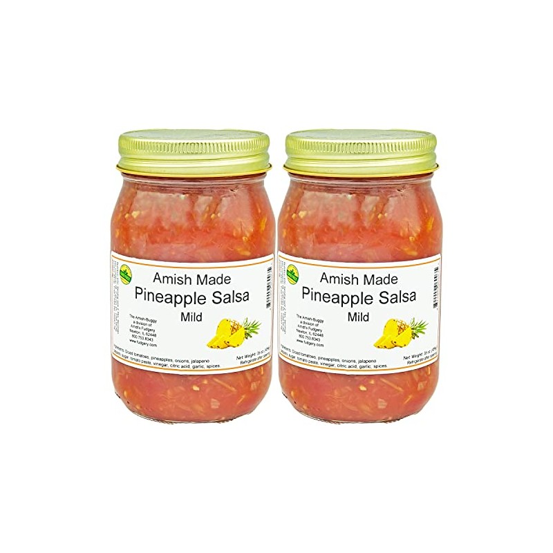 Amish Salsa Mild Pineapple - 2-16 Oz Jars