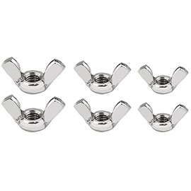 The Home Fusion Company Light Zinc Plated Steel Wing Nuts Replacement M6 M8 M10 DIY Parts Screws Fixing