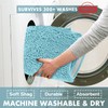 LuxUrux Bath Mat-Extra-Soft Plush Bath Shower Bathroom Rug, 1'' Chenille