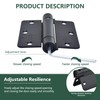 SORGMACH Self Closing Hinge 3 ½"x 3 ½" Adjustable 3