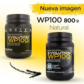 EVOLUTION, Protena de Suero de Leche, WP100, Whey Protein, 18 Aminocidos, Sin Gluten, Sugar Free, Post Workout, Sin Sabor, 26.6 Porciones, 800g       