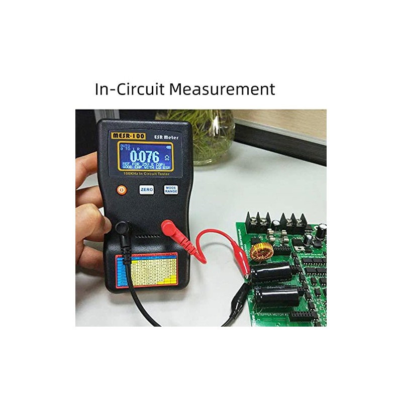 Ticfox MESR-100 Auto Ranging ESR Capacitor Low Ohm Meter Capacitive