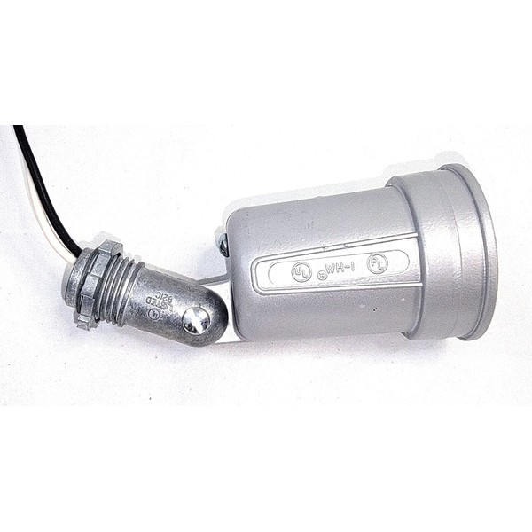 WH-1 Light Receptacle Halogen Metal Lamp Holder Adjustable Pigtail 150w NEW
