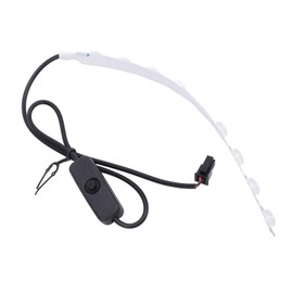 Hyuduo 3D Printer LED Light Strip Kit Light Bar Kit Lighting Strip Upgrade LED Chip 24V RA95 Fill Lamp High Brightness White Light for Bambu Lab A1 Mini