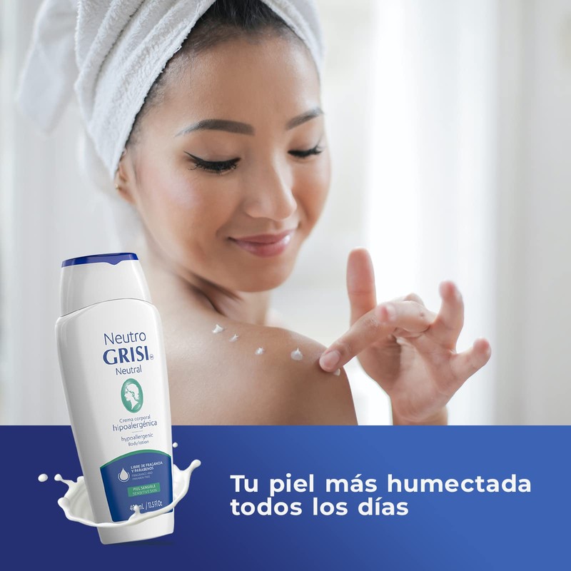 Crema corporal Grisi Neutro hipoalergénica 400 ml
