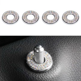 4Pack Bling Car Inner Door Lock Cover Stickers, Colorful