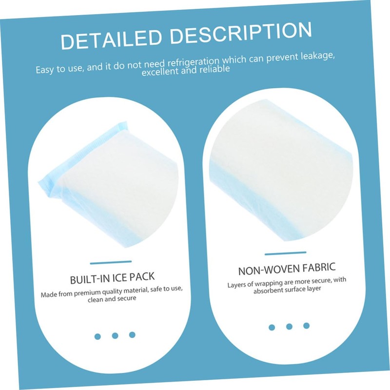 LALAFINA 2pcs Nursing Cold Pads Disposable Ice Packs for Postpartum