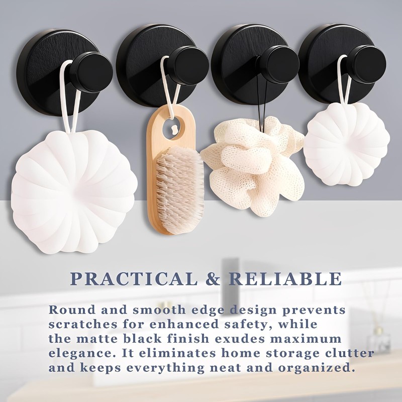 Canvas Trend Suction Cup Hooks,Stainless Steel Wreath Door Hanger Towel
