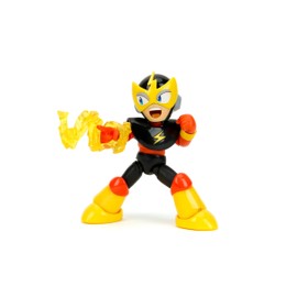 Jada Toys Mega Man 4" Elec Man - 1:12 Scale Action Figure, Wave 2 – Over 15 Points of Articulation, Alternate Hands & Head, Lightning Bolt Accessory