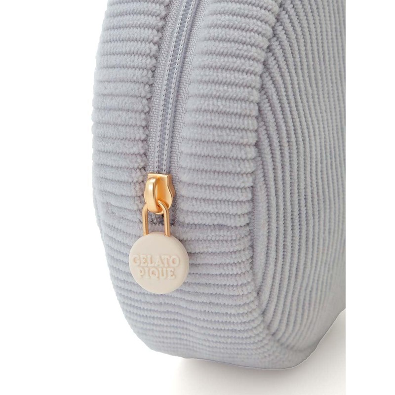 Gelato Pique PWGB251650 Toy Poodle One-Point Rib Pouch, blue, (BLU)