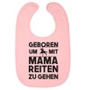 Shirtgeil Baby Bib with Saying Baby Clothing Geboren Um Mit