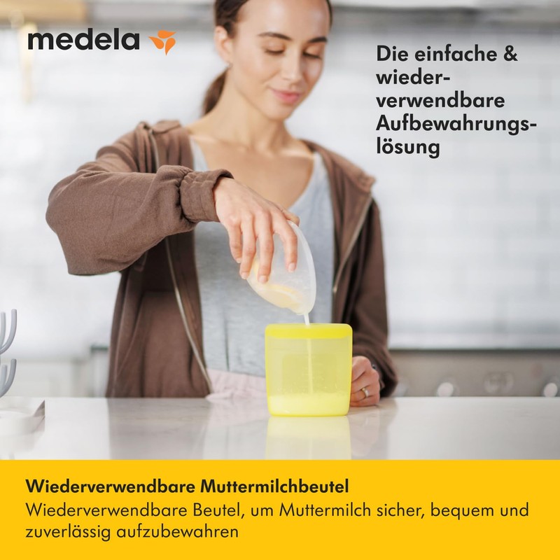 Medela Reusable Breast Milk Bags - Wide Mouth and Double