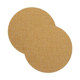 MECCANIXITY 2.4" Round Lampshade Diffuser, Anti-glare Lamp Shade Diffuser Fabric Lamp Cover for Desk Table Light Downlight Spotlight, Tan 2pcs