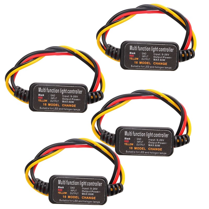Acouto brake flasher module, 4PCS DC9 26V Led Brake Light
