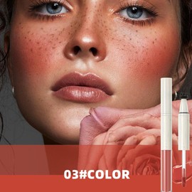 Waterproof Freckle Pen | Double-Ended Faux Freckle Stamp Pen - Portable Quick-Drying Stamp Tool for Women Enthusiast Home Travel Parties