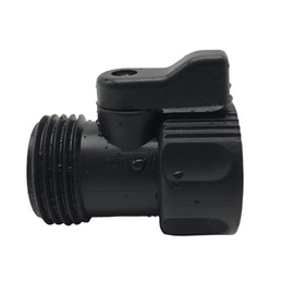 ALKARAMA 5 Pack Plastic Garden Hose Shut Off Valve Water Shutoff Valve Shut-Off Ball Valve Standard 3/4'' Thread Connector Coupling
