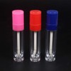 25pcs Empty Plastic 6ml Round Blue Lip Gloss Tubes with