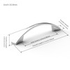 FURNIWARE Pack of 5 Cabinet Pulls, Zinc Alloy Drawer Pulls,
